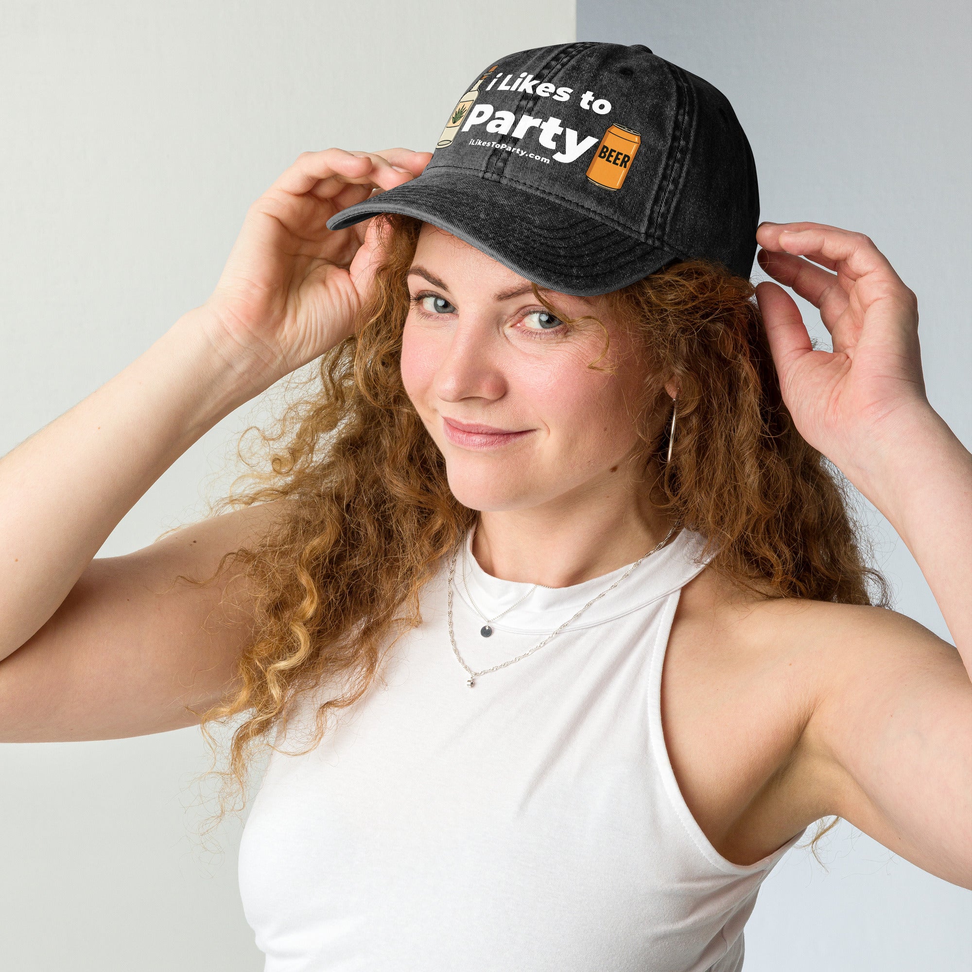 i Likes to Party Vintage Cotton Twill Cap
